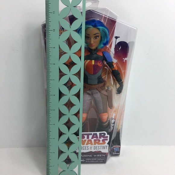 Star Wars Forces Of Destiny Sabine Wren 11" Doll Action Figure Hasbro Disney New - Picture 11 of 12
